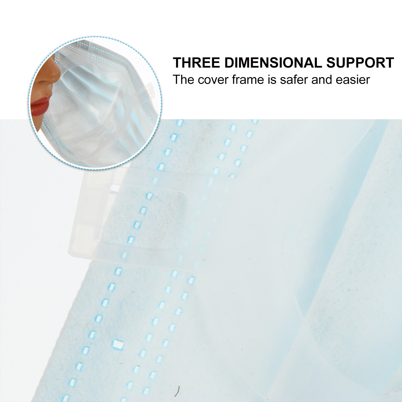 10Pcs Lightweight Odorless Sil - Silicone Mask Bracket 评论和价格
